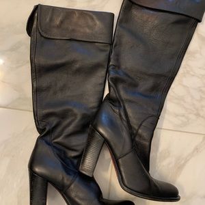 Leather tall boots - Made in Italy